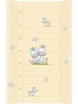Lorelli Zebra Σκληρή Αλλαξιέρα Μωρού Πλαστική 80x50cm Μπεζ