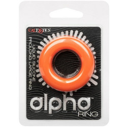 CalExotics Alpha Prolong Ring Large Ελαστικό Δαχτυλίδι Πέους Σιλικόνης 3.2cm Πορτοκαλί