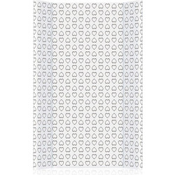 Lorelli Hearts Σκληρή Αλλαξιέρα Μωρού Πλαστική 80x50cm Λευκή Γκρι