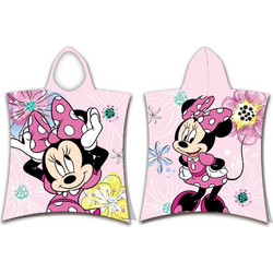 Borea Minnie Παιδικό Πόντσο Θαλάσσης Microfiber Ροζ 50x115cm