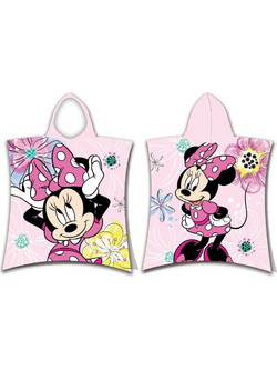 Borea Minnie Παιδικό Πόντσο Θαλάσσης Microfiber Ροζ 50x115cm