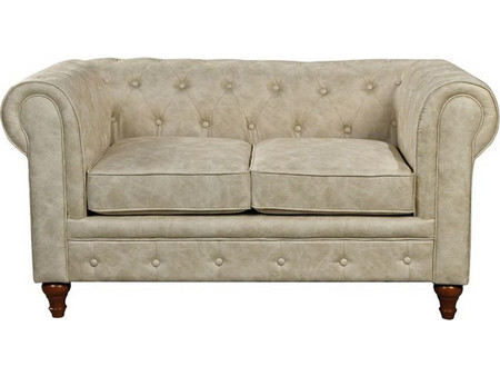 Woodwell Chesterfield 2 Διθέσιος Καναπές Μπεζ 150x82x77cm Ε942,21