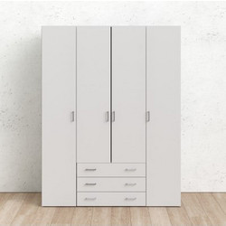 InsideHome Τετράφυλλη Ντουλάπα Ρούχων Space Zebrano 154x49.5x200.4cm 0181.TV11
