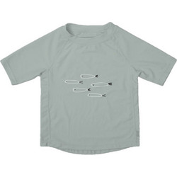Saro Fishes Αντηλιακό UV Βρεφικό Μαγιό Μπλούζα για Αγόρι Γκρι