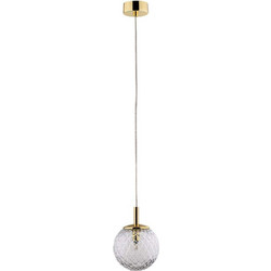 TK Lighting Cadix 759 Κρεμαστό Φωτιστικό Οροφής Μονόφωτο G9 Χρυσό