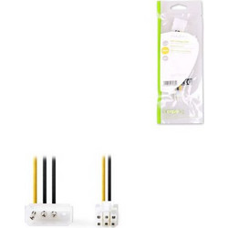 Nedis CCGP74060VA015 Καλώδιο Τροφοδοσίας 4-Pin Molex Male to 6-Pin PCIe Male 0.15m Multicolor