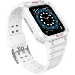 Hurtel Protect Λουράκι Σιλικόνης White (Apple Watch 38 / 40 / 41mm)