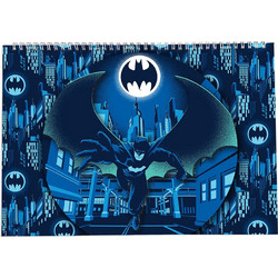 Graffiti DC Batman Μπλοκ Ζωγραφικής A4 40 Φύλλων με Αυτοκόλλητα 23518