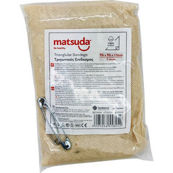 Matsuda Be Healthy Τριγωνικός Επίδεσμος 96cm x 96cmx1.36m