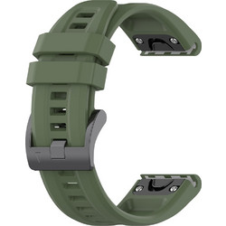 Techsuit QuickFit W060 Λουράκι Σιλικόνης Dark Green (Garmin Fenix 3 / 5X / 3HR / 5X Plus / 6X / 6X Pro / 7X)