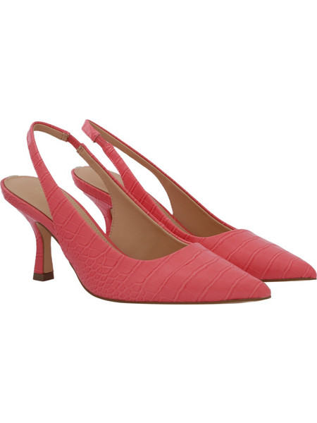 Guess Malek Γόβες Slingback Δερμάτινες με Τακούνι Στιλέτο Κοραλί FL5M2LPEL05