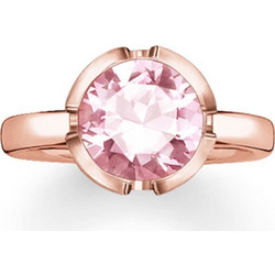 Thomas Sabo Γυναικείο Δαχτυλίδι από Ασήμι Ροζ Χρυσό 036-540-9
