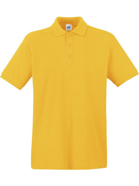 Fruit of The Loom Ανδρική Μπλούζα Polo Κοντομάνικη Κίτρινη 63-218-0
