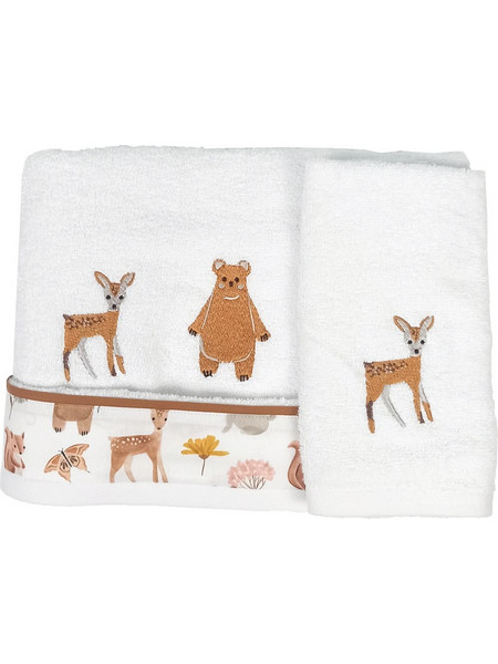Baby Star Forest Friends Σετ Βρεφικές Πετσέτες 2τμχ