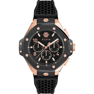 Philipp Plein Chrono Royal Ανδρικό Ρολόι με Μαύρο Καουτσούκ Λουράκι PWPRA0824 Philipp Plein Chrono Royal Ανδρικό Ρολόι με Μαύρο Καουτσούκ Λουράκι PWPRA0824