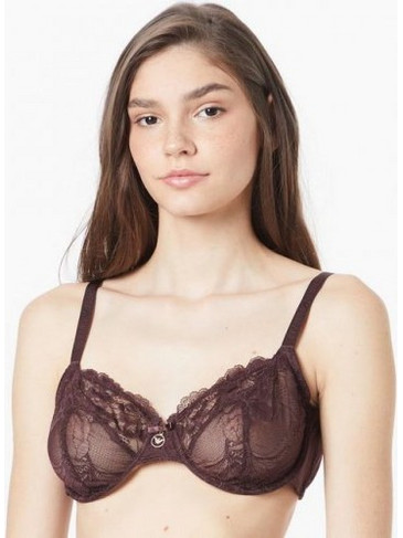 Emporio Armani Σουτιέν Balconette με Μπανέλα Σοκολατί 1640691A20603256