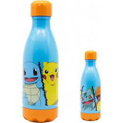 Stor Pokemon Παιδικό Παγούρι Θερμός Ανοξείδωτο BPA Free Γαλάζιο Πορτοκαλί 560ml