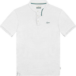 Rebase Ανδρική Μπλούζα Polo Κοντομάνικη Λευκή 231-RPS-200