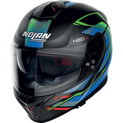 Nolan N80-8 Black Blue Green 31 Κράνος Μηχανής Full Face 1640gr