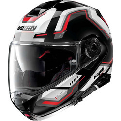 Nolan N100-5 Black White Red 61 Κράνος Μηχανής Flip-Up 1600gr