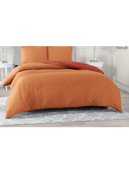 MayHome Σετ Σεντόνια King Size Βαμβακερά με Λάστιχο 180x200+30 2020648119-1 Κεραμιδί