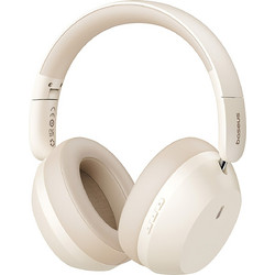 Baseus Bass 35 Max Ασύρματα Bluetooth Ακουστικά Over Ear Μπεζ