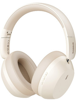 Baseus Bass 35 Max Ασύρματα Bluetooth Ακουστικά Over Ear Μπεζ