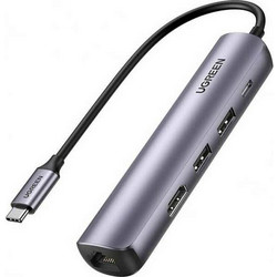 Ugreen CM418 USB-C Docking Station με HDMI 4K PD Ethernet