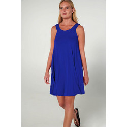 Vamp Mini Καλοκαιρινό Καθημερινό Φόρεμα Royal Blue 20507