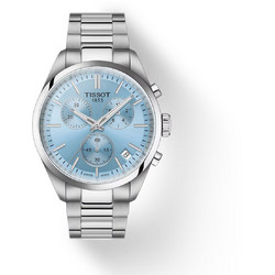 Tissot PR100 Ανδρικό Ρολόι Χρονογράφος με Ασημί Μεταλλικό Μπρασελέ T150.417.11.351.00
