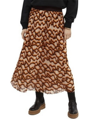 Scotch & Soda Midi Καθημερινό Φόρεμα Μαύρο Εκρού 21363-0220