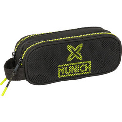 Munich Beat Κασετίνα Βαρελάκι με 2 Θήκες Μαύρη S4310823