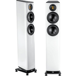 Elac Vela FS 407.2 Ζεύγος Ηχείων Hi-Fi Δαπέδου 300W 2.5 Δρόμων White High Gloss