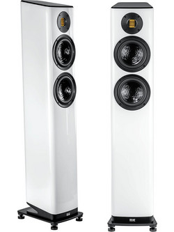 Elac Vela FS 407.2 Ζεύγος Ηχείων Hi-Fi Δαπέδου 300W 2.5 Δρόμων White High Gloss