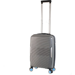 Dielle 180-55 Βαλίτσα Καμπίνας 55x38x20cm με 4 Ρόδες Γκρι