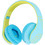PowerLocus P2 Ασύρματα Bluetooth Ακουστικά Over Ear με Noise Cancelling Κίτρινα Γαλάζια