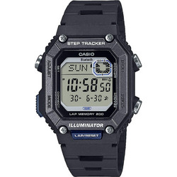 Casio Ψηφιακό Ανδρικό Ρολόι Χρονογράφος με Μαύρο Καουτσούκ Λουράκι WS-B1000-1AVEF