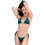Chilirose Bikini Set Τριγωνάκι String Κυπαρισσί CR-4449