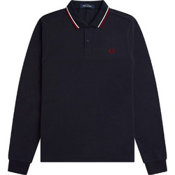 Fred Perry Ανδρική Μπλούζα Polo Μακρυμάνικη Navy Μπλε M3636-T55