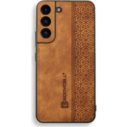 Bodycell Pattern Leather Back Cover Brown (Samsung Galaxy S22 5G)