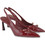 Kalista Γόβες Slingback Λουστρίνι με Λεπτό Ψηλό Τακούνι Μπορντό 10603
