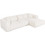 HomeMarkt Bricken Γωνιακός Καναπές Δεξιά Γωνία Εκρού 282x160x72cm HM327502R