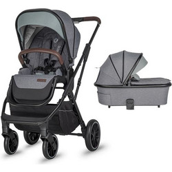 Smart Baby Coccolle Silene Καρότσι Μωρού 3 σε 1 Lunar Rock