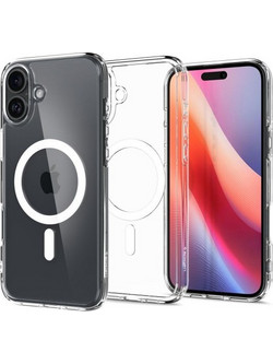 Spigen Ultra Hybrid MagSafe Back Cover Transparent / White (iPhone 16)