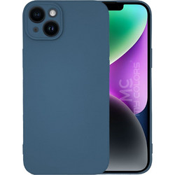 Sonique My Colors Silicone Back Cover Navy Blue (iPhone 14 Plus)