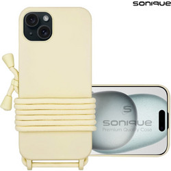 Sonique Carryhang Back Cover Beige (iPhone 15 Plus)