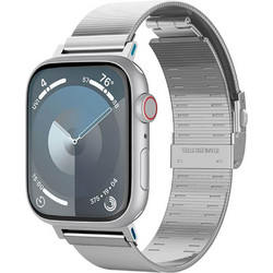 Spigen Sleek Link Λουράκι Μεταλλικό Silver (Apple Watch Series 42 / 44 / 45 / 49mm)