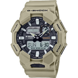 Casio G-Shock Ανδρικό Ρολόι Χρονογράφος με Μπεζ Καουτσούκ Λουράκι GA-010-5AER