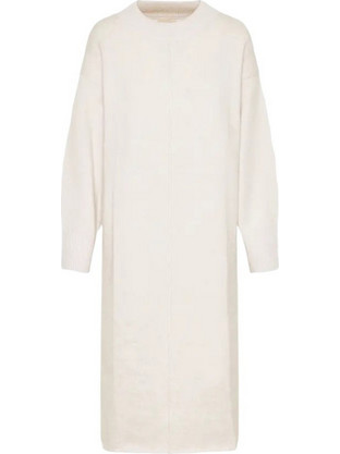 Funky Buddha Midi Καθημερινό Φόρεμα Πλεκτό Εκρού FBL010-106-13