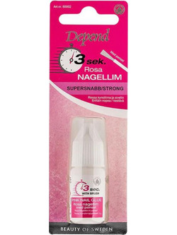 Depend 3 Sec. Pink Κόλλα Νυχιών με Πινέλο